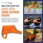 Blaze Orange Reflective Dog Vest for Hunting