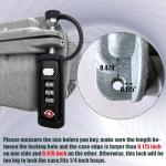 TSA Approved Gun Case Lock - Cut-Proof Padlock
