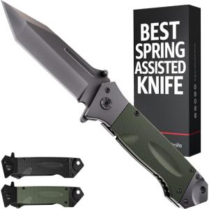 Grand Way Tactical Folding Knife with Tanto Blade
