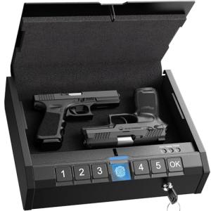 Biometric Gun Safe for Quick Access Handguns
