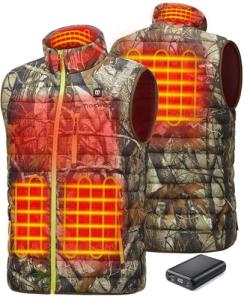 TIDEWE Men’s Heated Vest with Battery Pack