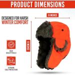 Men's Hunter Blaze Orange Trapper Winter Hat