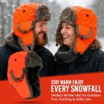 Men's Hunter Blaze Orange Trapper Winter Hat