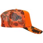 Custom Blaze Orange Camouflage Foam Trucker Hat