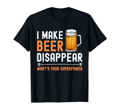 Funny Beer Disappear Superpower Drinking T-Shirt