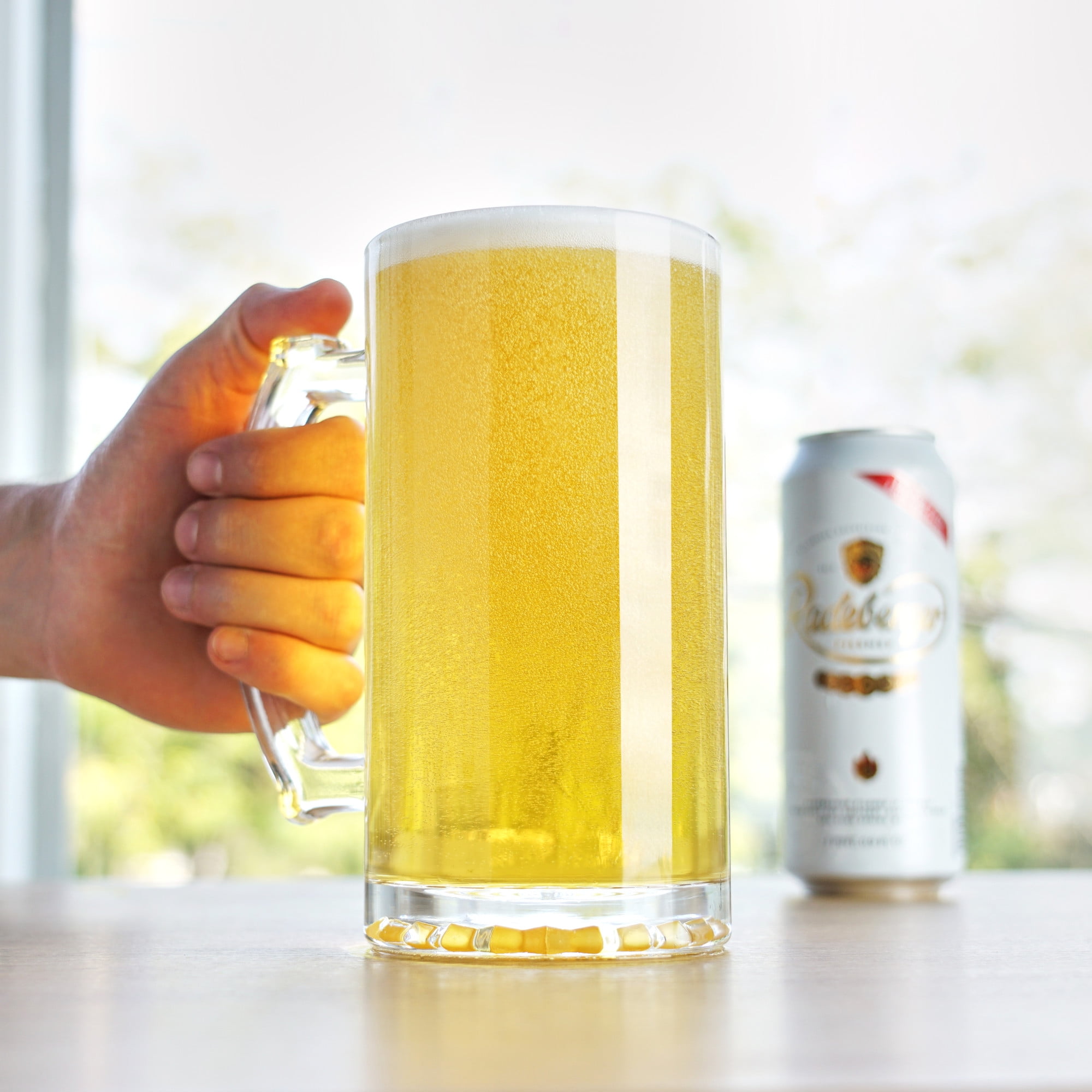 Large Dishwasher-Safe Beer Mugs, Set of 2