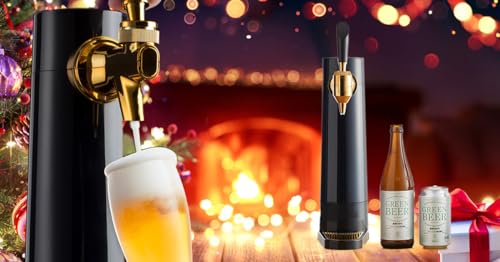 Portable Beer Dispenser with Ultra Fine Foam Enhancement