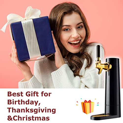 Portable Beer Dispenser with Ultra Fine Foam Enhancement