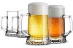 Stylish 4-Pack Large Beer Steins with Handle
