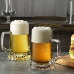 Stylish 4-Pack Large Beer Steins with Handle