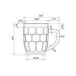 Dimple Stein Beer Mug Set of 4