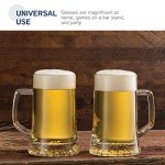 Stylish 4-Pack Large Beer Steins with Handle