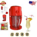 Red Slushy Maker & Ice Crusher for Margaritas