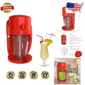 Red Automatic Ice Crusher for Frozen Margaritas