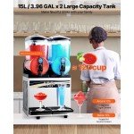 15L Double Tank Frozen Margarita Machine