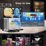 Double Tank Frozen Margarita Slushy Machine
