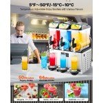 15L Commercial Slushy Machine for Frozen Margaritas