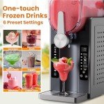 Home Slushie Maker with LED Display for Margaritas
