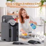 Home Slushie Maker with LED Display for Margaritas