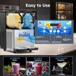 Mirfee Frozen Margarita Machine with LED Light