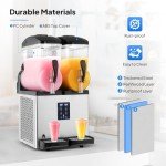 ROVSUN 8 Gallon Slushie Machine for Frozen Margaritas