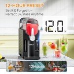 Chivalz 88 oz Frozen Drink Slushie Machine