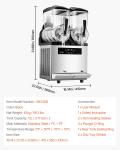 Commercial Frozen Margarita & Slushy Machine 12Lx2