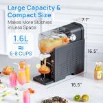 Chivalz 88 oz Frozen Drink Slushie Machine