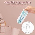 Toddler Self-Feeding Utensil Set with Travel Case