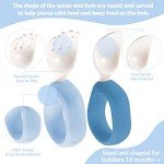 Baby Self-Feeding Spoon and Fork Set with Case