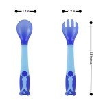 PandaEar Baby Utensil Set - Bendable and BPA Free