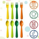 Bright Colored BPA-Free Toddler Utensils Set of 18