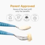 NumNum Toddler Utensils Set - 2-Pack Blue