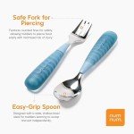 NumNum Toddler Utensils Set - 2-Pack Blue