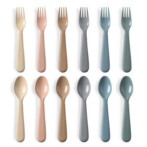 Toddler Utensil Set: 12 BPA-Free Spoons & Forks