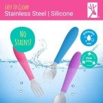 Kids' Silverware Set with Silicone Handles