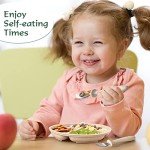 Kids' Stainless Steel Utensils Set with Silicone Handles