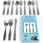 12-Piece Stainless Steel Kids Utensil Set