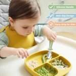 DRKIO 8-Piece Kids Stainless Steel Utensils Set