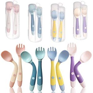 Toddler Utensil Set with Travel Case – 4 Colors