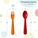 Brightly Colored BPA-Free Toddler Utensil Set