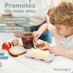 Kids Stainless Steel Utensils Set with Easy-Grip Handles