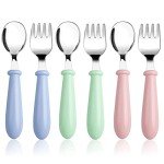 6-Piece Toddler Stainless Steel Utensils Set