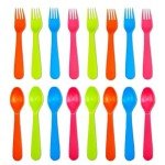 16 Pcs Kids Forks and Spoons Set