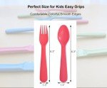 16 Pcs Kids Forks and Spoons Set