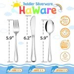 Kids Stainless Steel 12-Piece Utensil Set