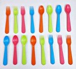 16 Pcs Kids Forks and Spoons Set