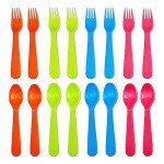 16 Pcs Kids Forks and Spoons Set