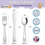 VITEVER 12-Piece Toddler Stainless Steel Utensil Set