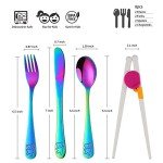 Rainbow Stainless Steel Kids Flatware Set of 2